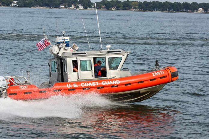 1750211480 featured image U.S. Coast Guard boat speeding on water