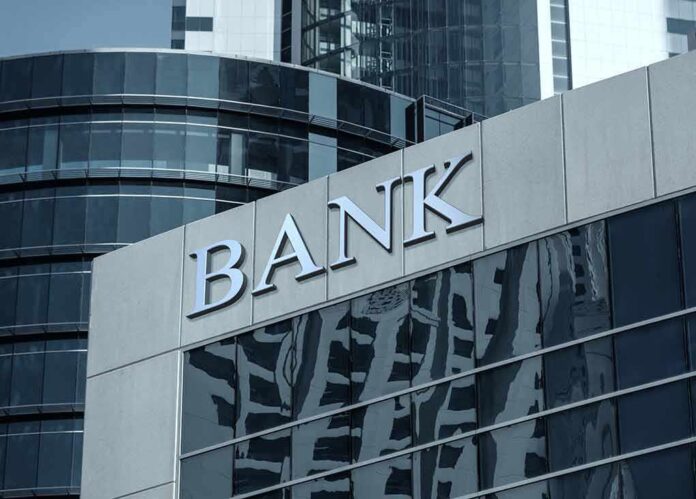 574713295 featured image Modern bank building with reflective glass exterior