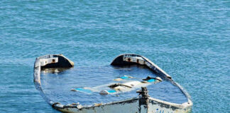sinking boat