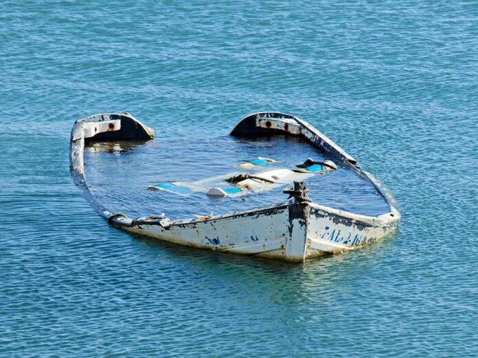 sinking boat