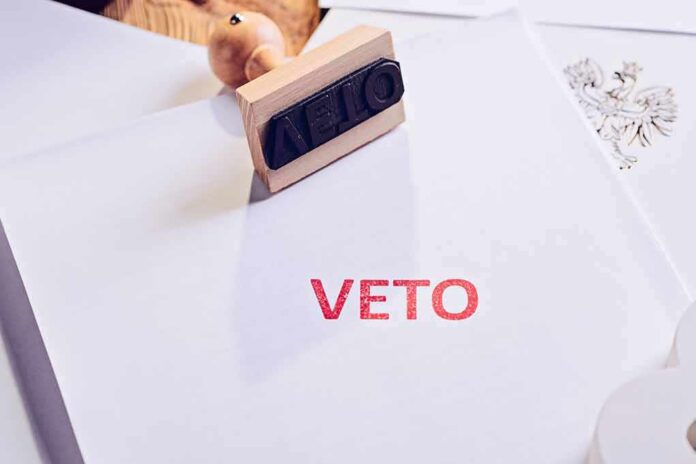Stamp with Veto on it