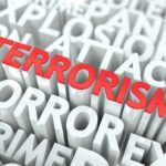 Terror Attack FOILED Hours Before Strike The word TERRORISM in bold red letters surrounded by related terms in white