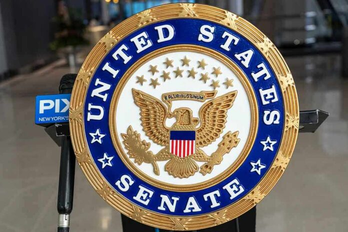 shutterstock_2115262337 (3).jpg Seal of the United States Senate featuring an eagle and stars