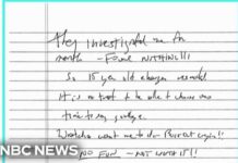Possible suicide note from Jeffrey Epstein has been made public