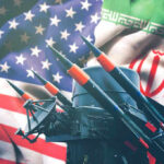 See Trump’s Iran Deal Twist Missiles in front of American and Iranian flags.