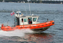 Life Jackets, Still Drowned — How? Coast Guard boat speeding on the water.