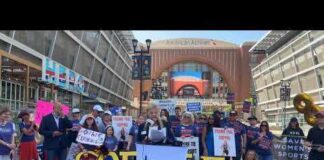 Press Conference & Rally in Support of Sophie Cunningham Before WNBA Game in Dallas