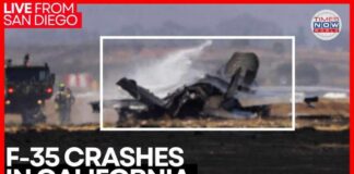 F-35 Inferno Erupts Over Miramar F-35 JET CRASH LIVE | US Marine F-35B Lightning II Crashes Near Miramar Air Base | Times Now World