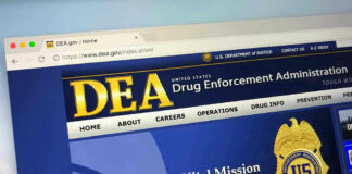 2 Ole Miss Students Found Dead in Separate Incidents DEA website homepage with gold badge and text