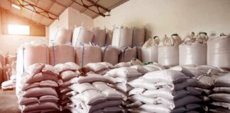 America Running Low on ANOTHER Strategic Reserve Stacked white sacks on pallets in a warehouse