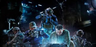 Pentagon Planned Moon War Walter Jones with a tactical team opening a glowing equipment case