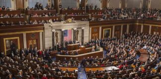 This Democrat Backed DSA Bills 99% of the Time Legislative chamber filled with attendees during a formal address