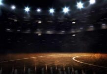 Homecoming Weekend Erupts Into BLOODSHED Basketball court under bright arena lights